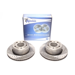 TA Technix Sport Bromsskivesats, Framaxel Land Rover Discovery II (LJ,LT)