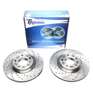 TA Technix Sport Bromsskivesats, Framaxel Mazda 3 (BK)