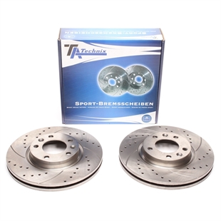 TA Technix Sport Bromsskivesats, Framaxel Peugeot 407 (6D_)