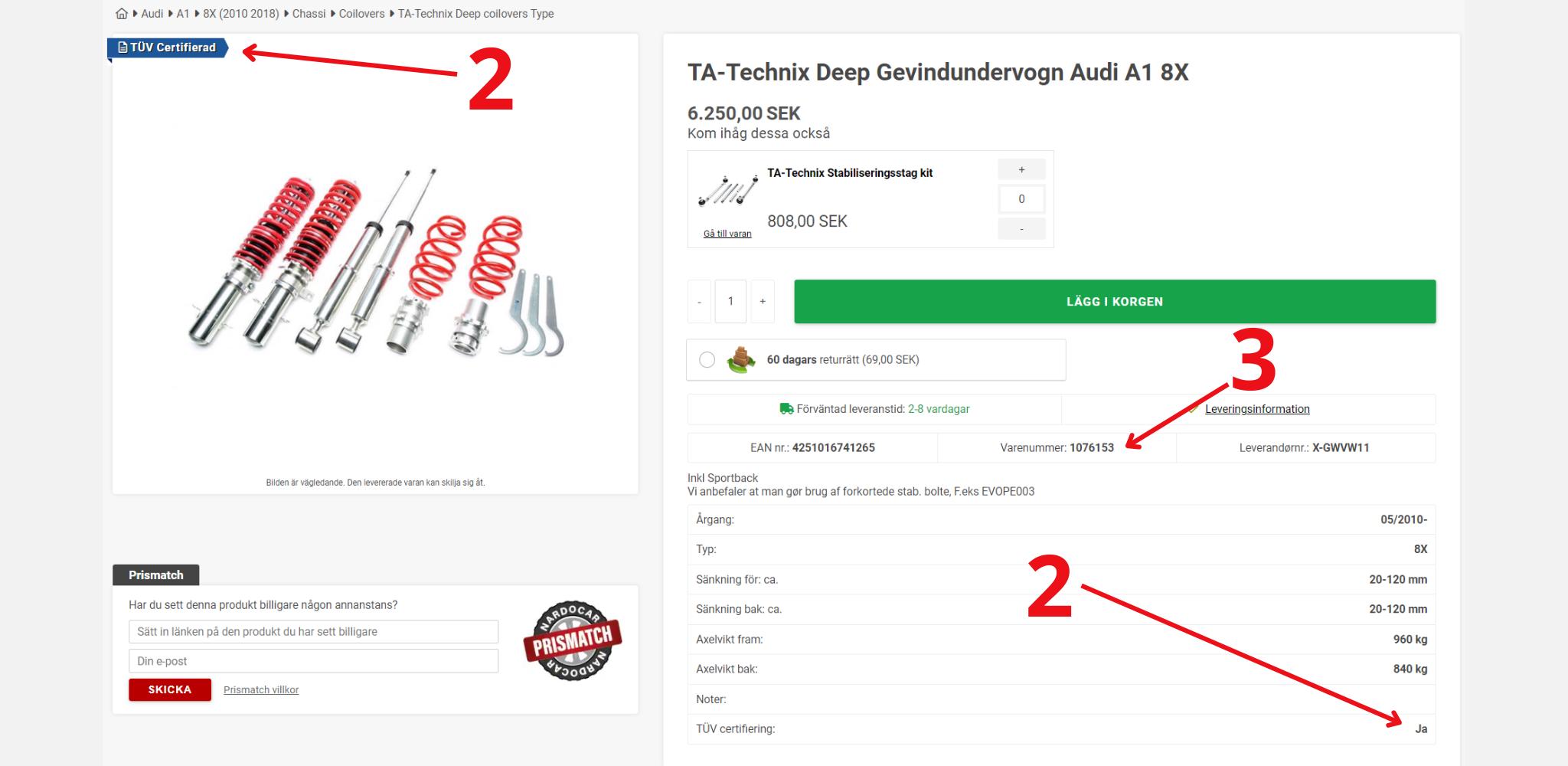 Steg-för-steg-guide för att beställa TUV