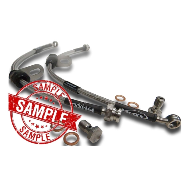 V-MAXX Stålspunna Bromsslangar (= sats fram)