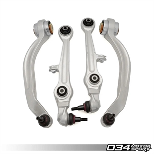 034 Motorsport Density Line Lower Control Arm Kit, Early B5/C5 Audi S4/RS4 & A6/S6/RS6, B5 Volkswagen Passat with Aluminum Uprights