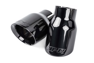 APR Double-Walled 3.5" Slash-Cut Tips (Diamond Black) Set of 2